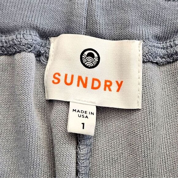 SUNDRY anthropologie Velour Zip Ankle Jogger size 1 womens size Small - Picture 8 of 11